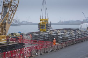 Each 1,200 tonne barge saves the equivalent of 40 lorry journeys