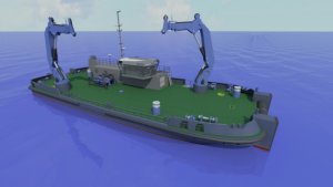 Artist's impression of the new Mooring Maintenance Vessel (click on image to enlarge)