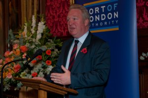 Shipping Minister Mike Penning speaking at the parliamentary reception
