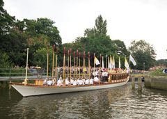 Olympic Torch on the Thames