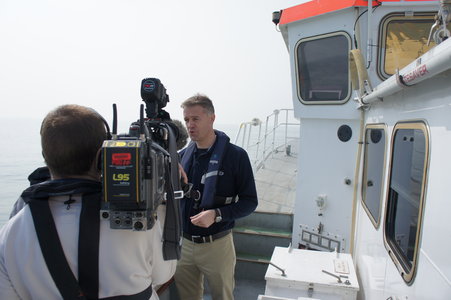 PLA Deputy Port Hydrographer John Dillon-Leetch tells the BBC what is happening