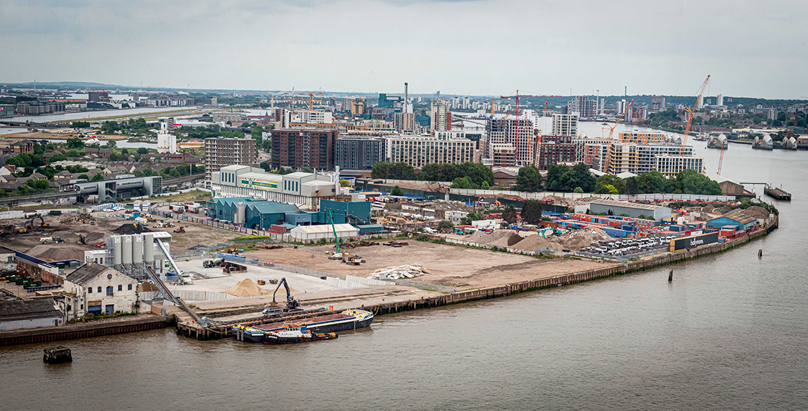 The Peruvian, Plaistow and Royal Primrose safeguarded wharfs form part of an industrial cluster in Newham, East London