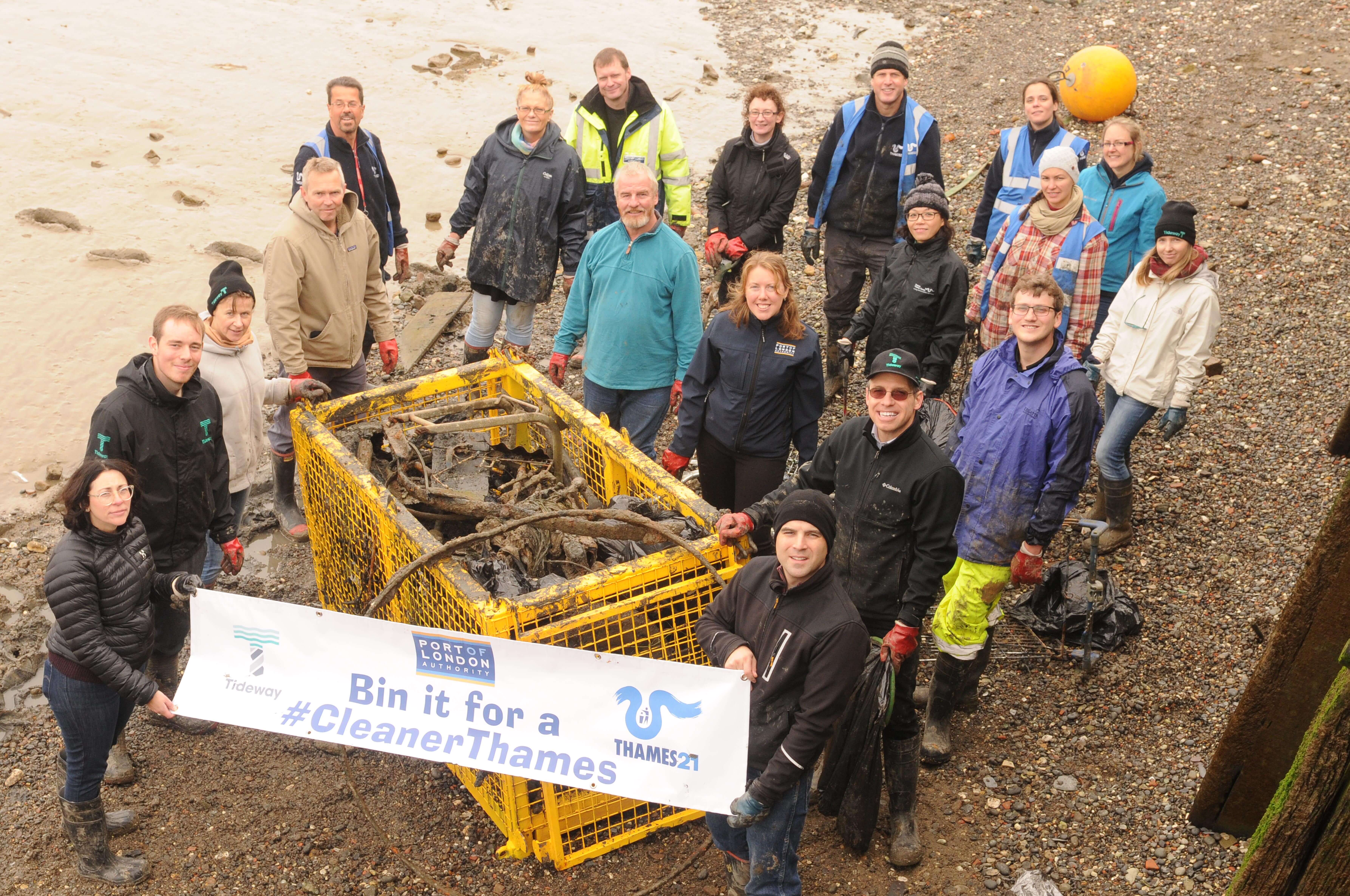 Cleaner Thames partners take on Thames clean up at Woolwich Arsenal